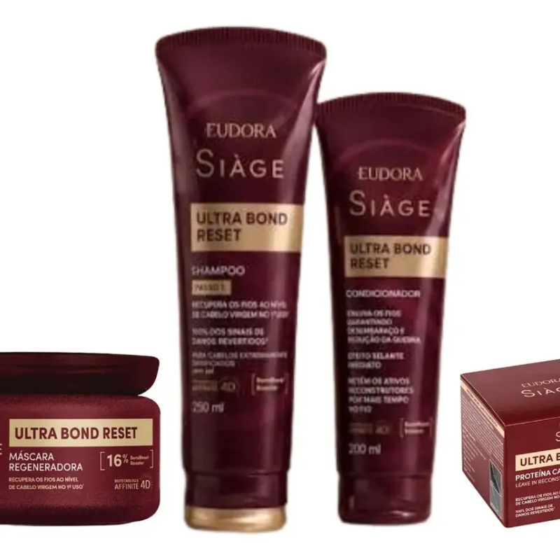 Combo Siàge Ultra Bond Reset (4 itens)