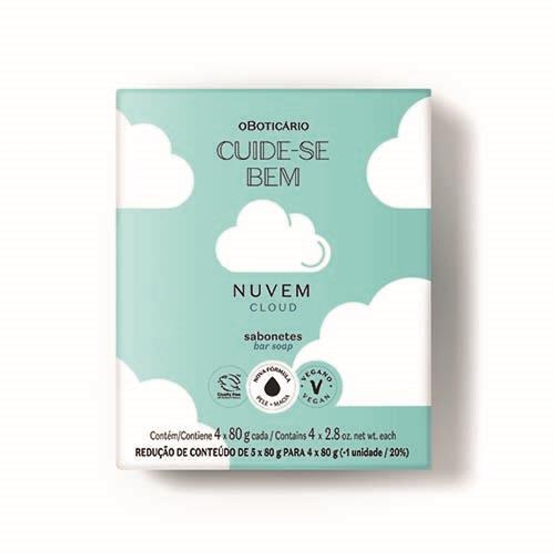 Sabonete Cuide-se Bem Nuvem 4x80g cada