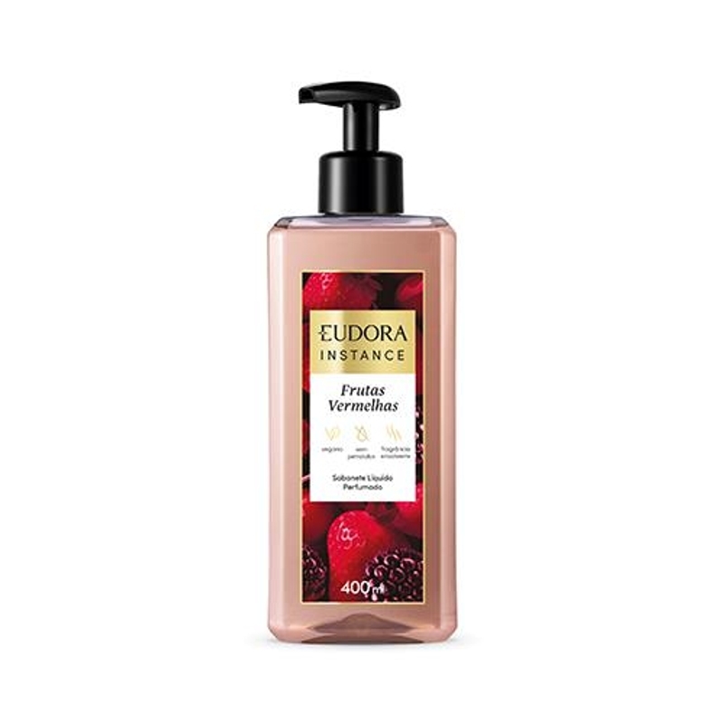 Eudora Instance Frutas Vermelhas - SaboneteLíquido Perfumado 400ml