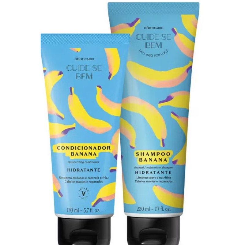 Combo Cuide-se Bem Feira Banana: Shampoo 230ml + Condicionador 170ml - OBoticário