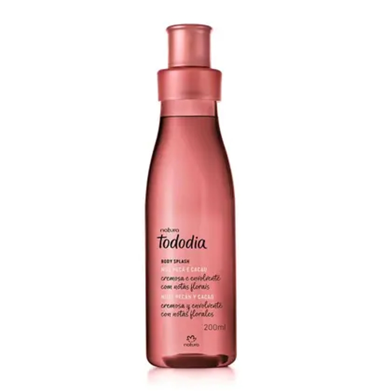 Body Splash Desodorante Colônia Noz Pecã e Cacau TodoDia 200ml
