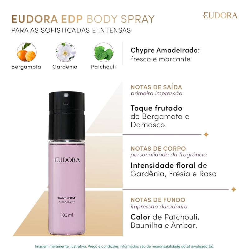 Kit Presente Eudora Duo Body Sprays (2 Itens) - foto 2