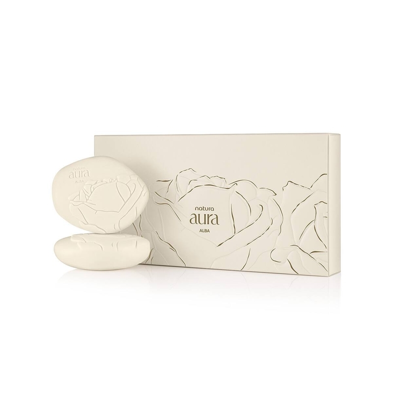 Sabonete em Barra Cremoso Perfumado Aura Alba 2x90g