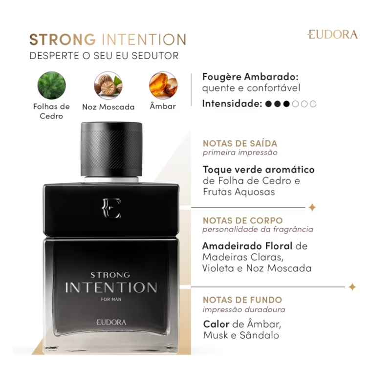 Strong Intention Desodorante Colônia 100ml - foto 3