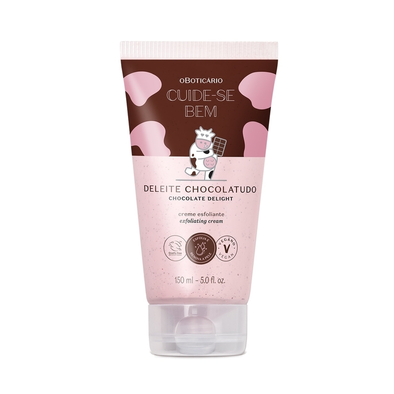 Creme Esfoliante Corporal Cuide-Se Bem Deleite Chocolatudo 150Ml