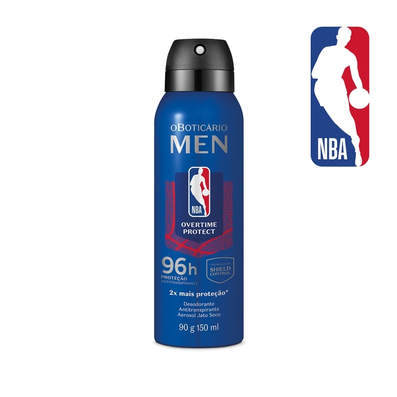 Desodorante Antitranspirante Aerosol Jato Seco Men Nba 150Ml