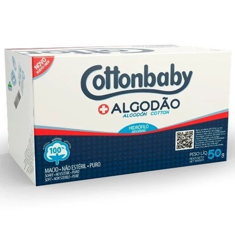 ALGODÃO ROLO CAIXINHA COTTONBABY 50G