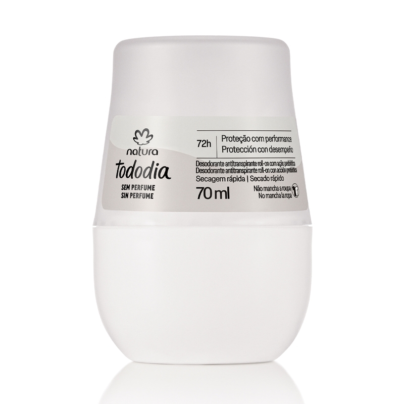 Desodorante Antitranspirante Roll-on Tododia Sem Perfume - 70 ml