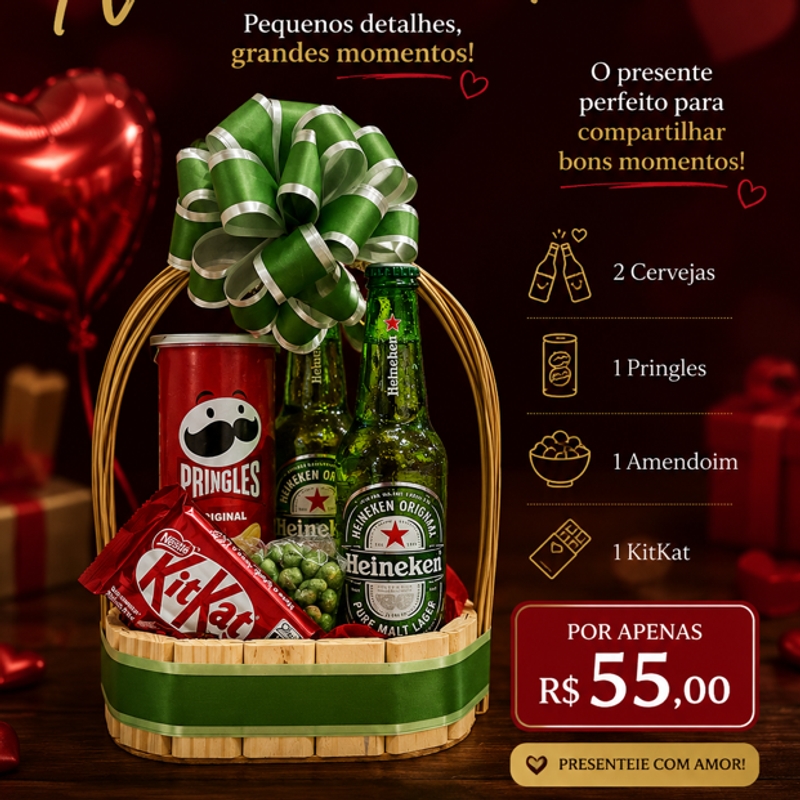 Cesta Namorados Heineken