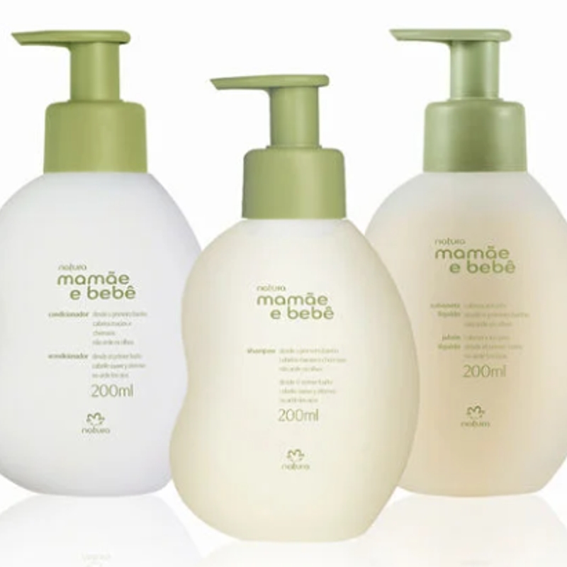 Kit Mamãe e Bebê Shampoo, Condicionador e Sabonete Líquido (3 produtos)