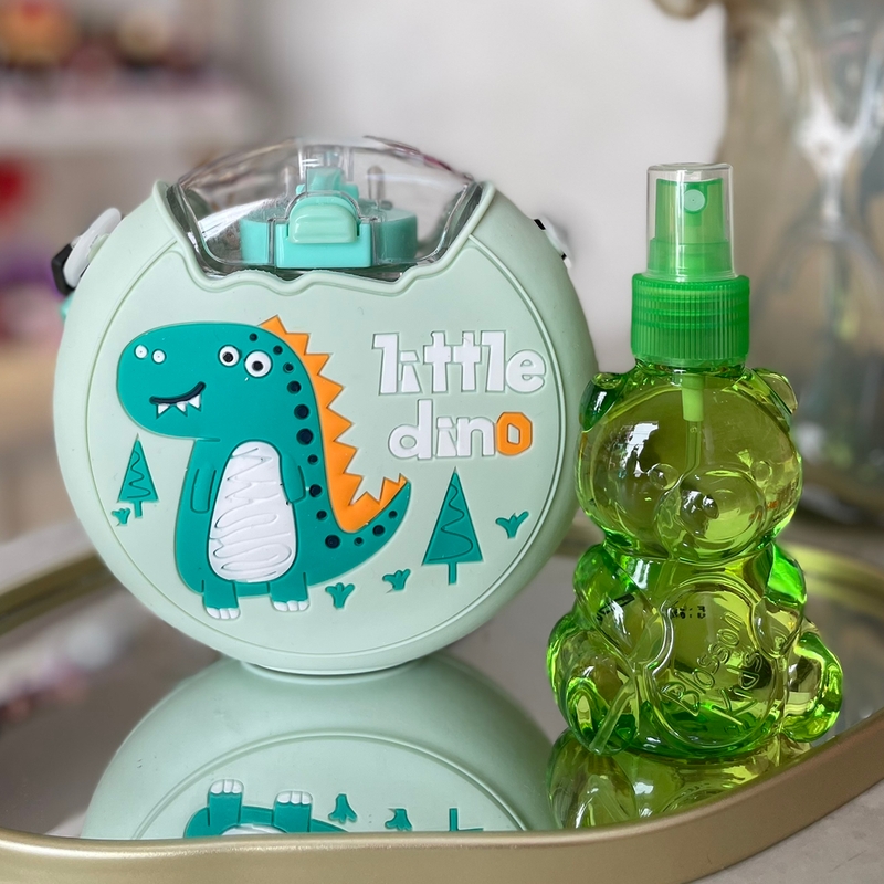 Blosson Kids: Garrafa 420ml + Colonia 120ml + Adesivo Verde