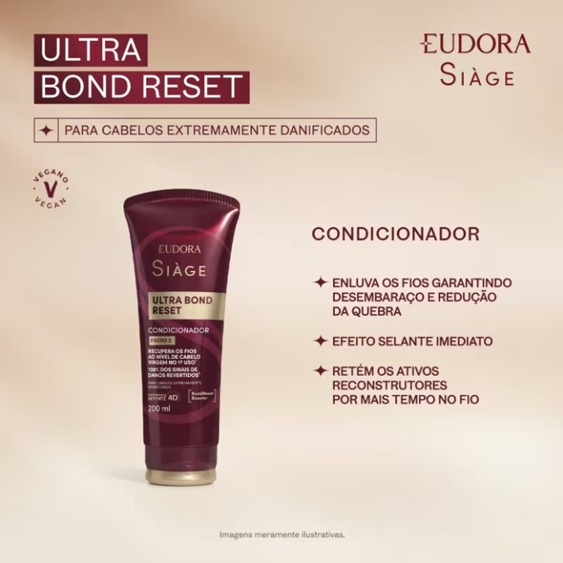 Condicionador Siage Ultra Bond Reset 200ml - foto 2