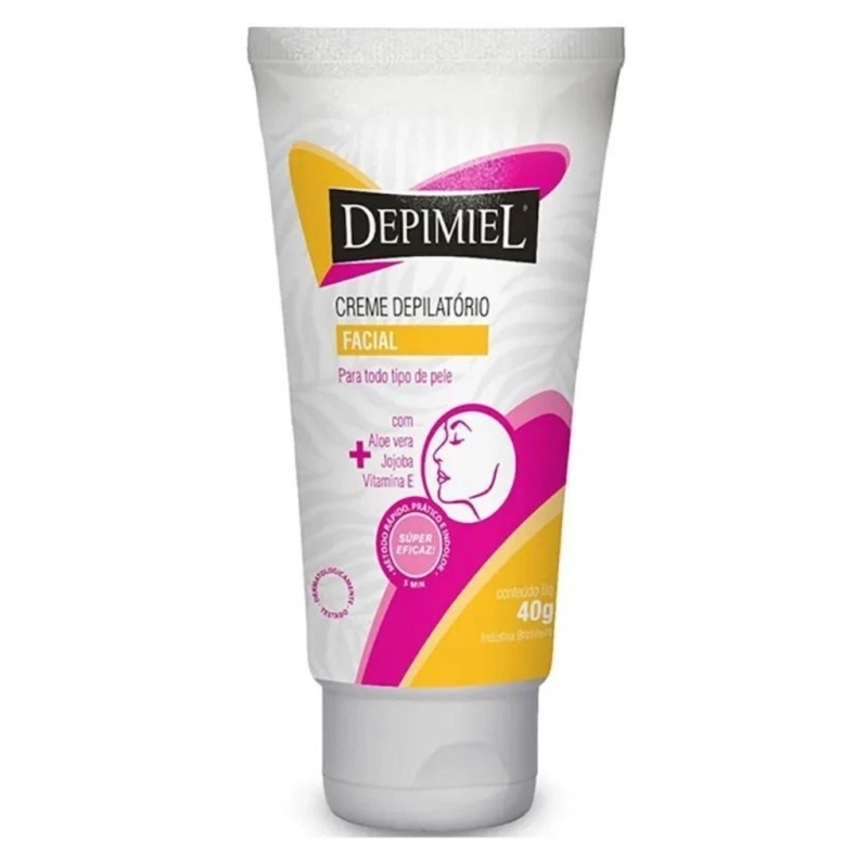 Creme Depilatório Facial Clássica 40g - Depimiel Método Rápido Pratico e Indolor