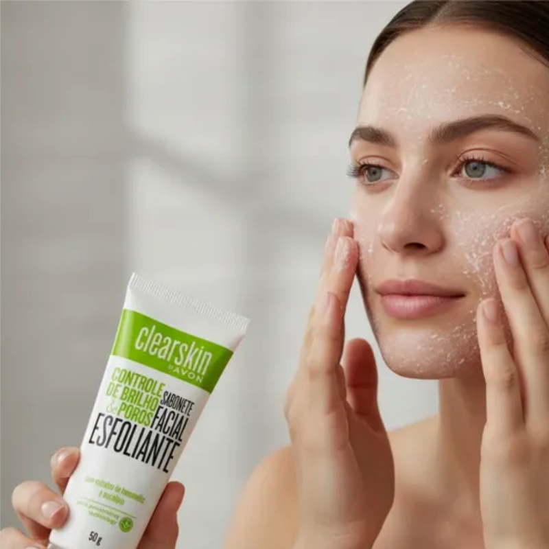 Clearskin Sabonete Facial Esfoliante 50g - foto 3
