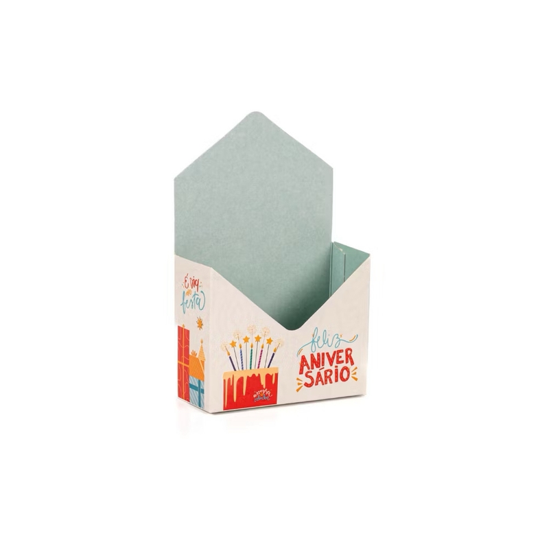 Mini Caixa Envelope Feliz Aniversário