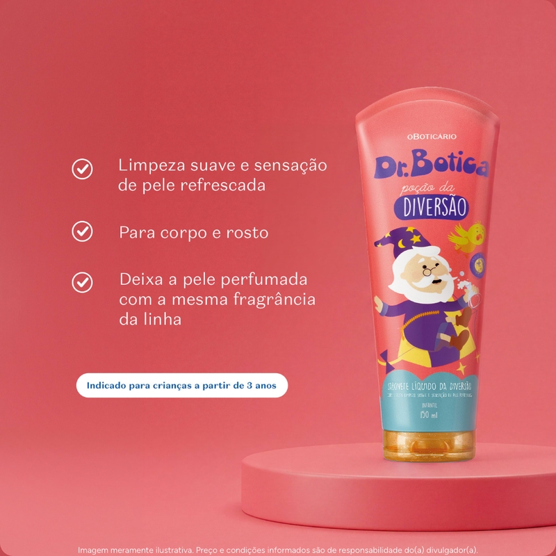 Sabonete Líquido Corporal Infantil Dr. Botica Poção Da Diversão 150ml - foto 2
