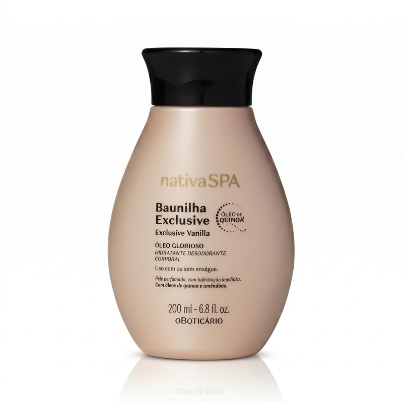 Óleo Glorioso Hidratante Desodorante Corporal Nativa SPA Baunilha Exclusive 200ml