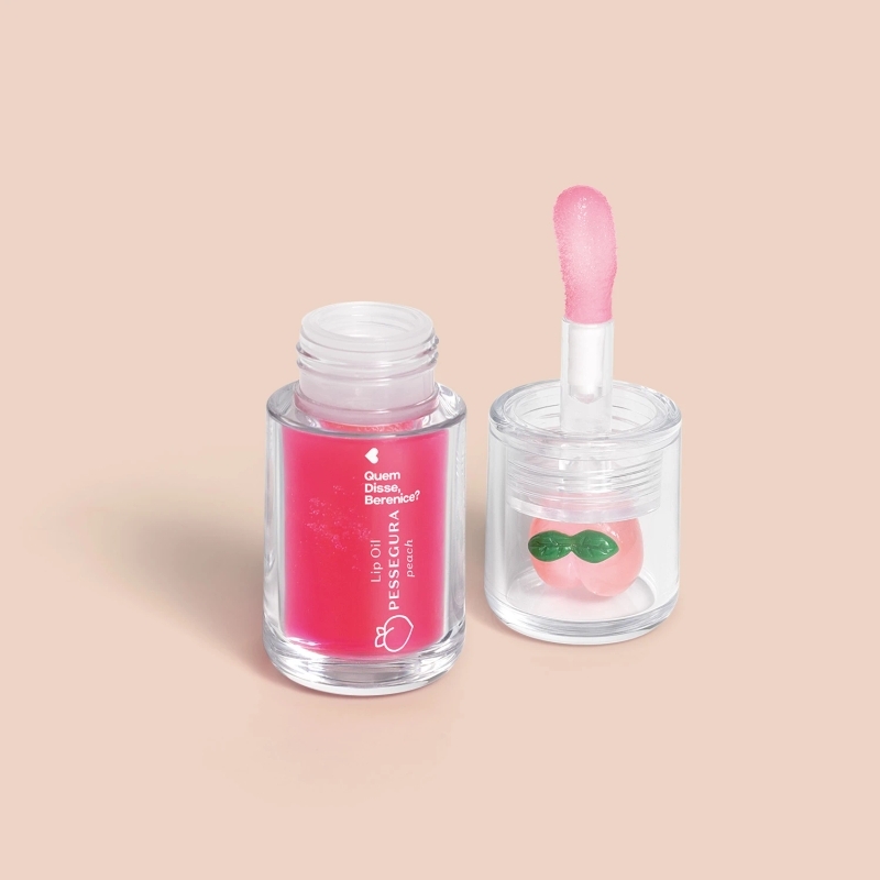 Lip Oil Rosa Fúcsia Cuide-Se Bem Pessegura 3,5Ml