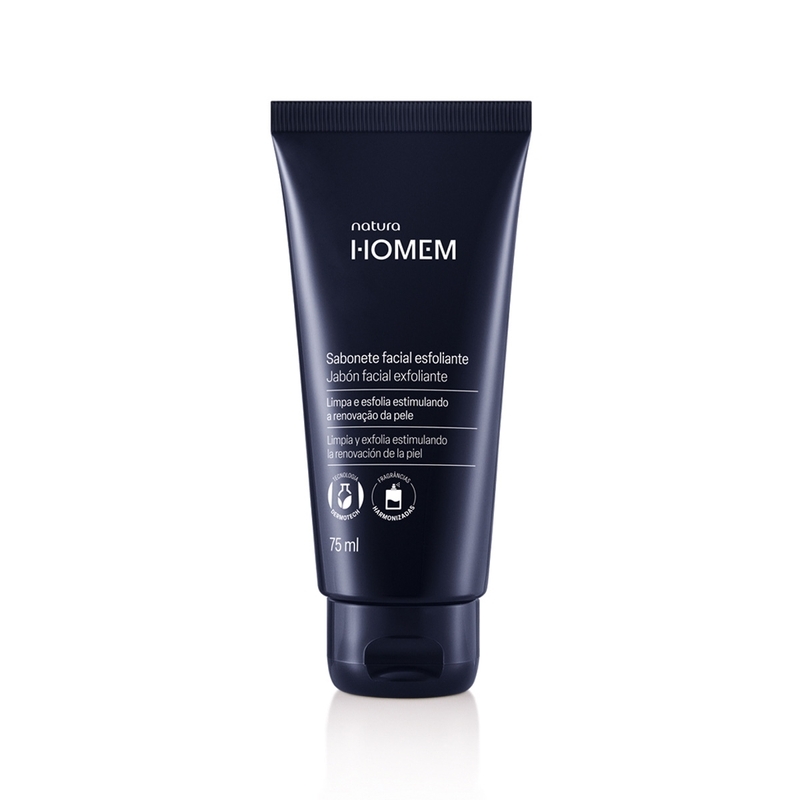 Sabonete Facial Esfoliante Natura Homem - 75 ml