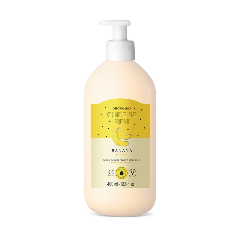 Cuide-se Bem Feira Banana o Boticário - Loção Desodorante Hidratante 400ml