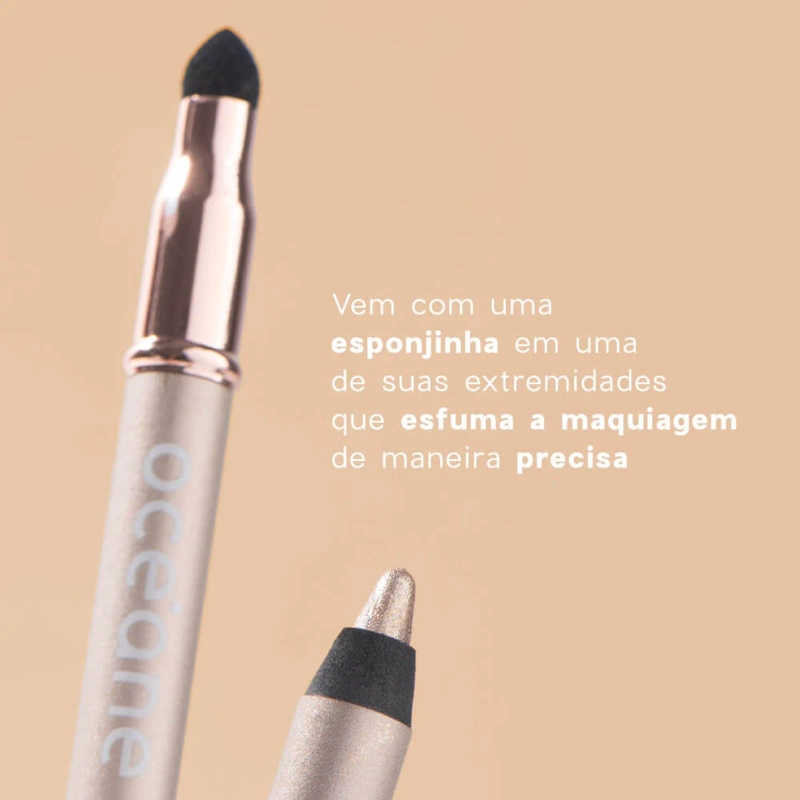 Lápis para Olhos Dourado - Shine Eye Pencil Golden Océane 4you 1,4g - foto 2