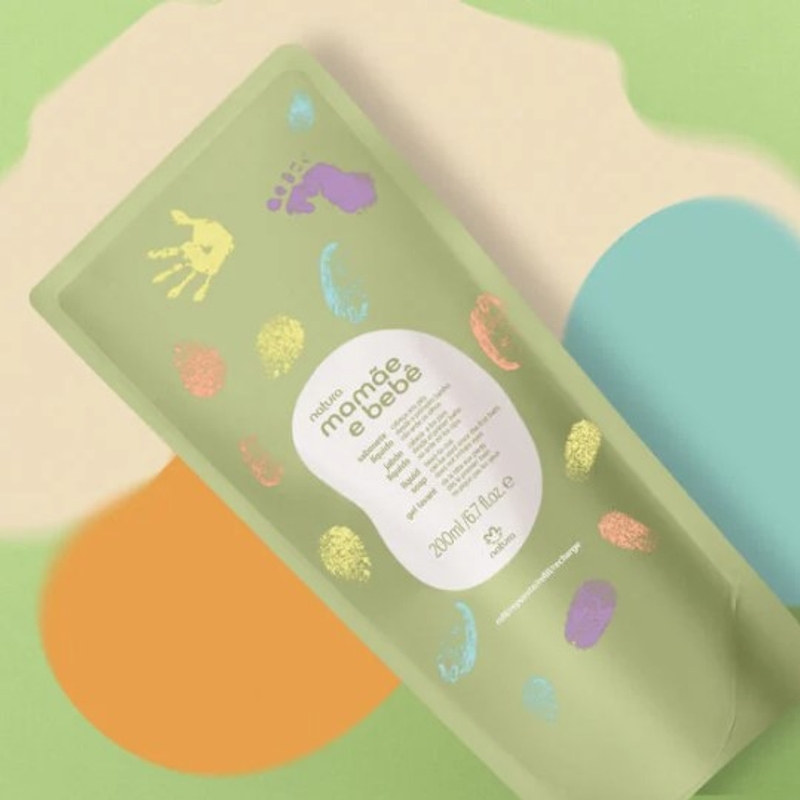 Refil Sabonete Líquido Natura Mamãe e Bebê 200ml - foto 2