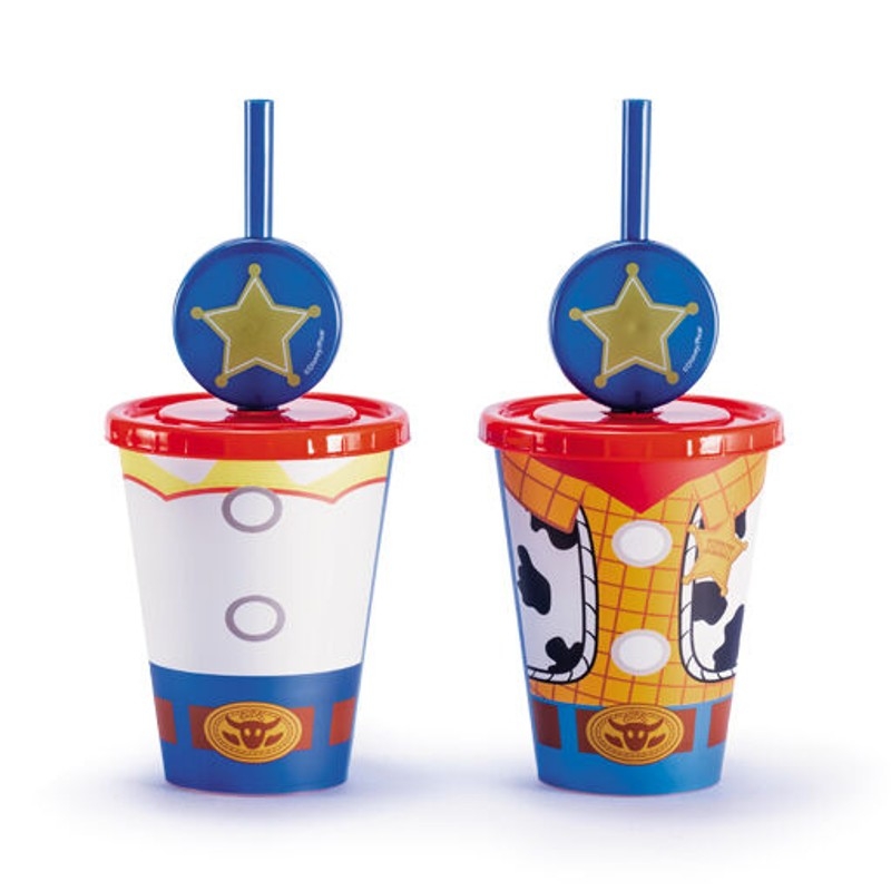 Copo com Pingente Woody e Jessie 280ml