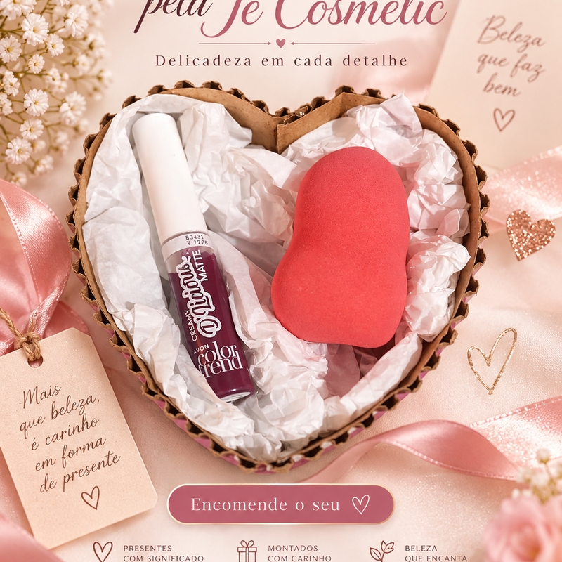 Presente Beleza em coração