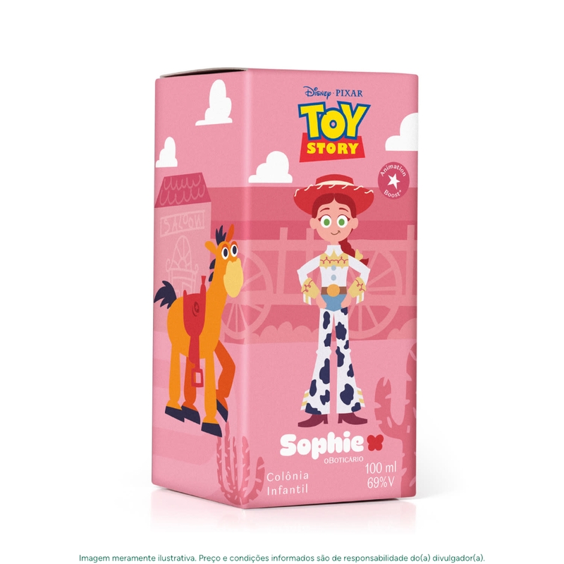 Colônia Infantil Toy Story Sophie Vaqueira Valente 100ml - foto 3