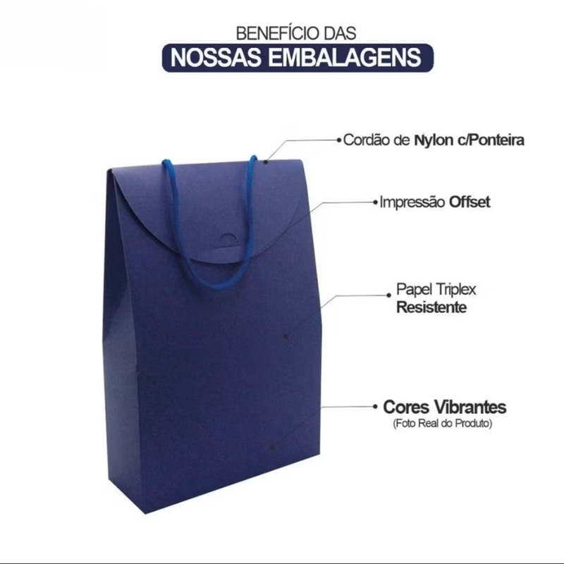 Sacola Modelo Bolsa Para Presente 23x16x6