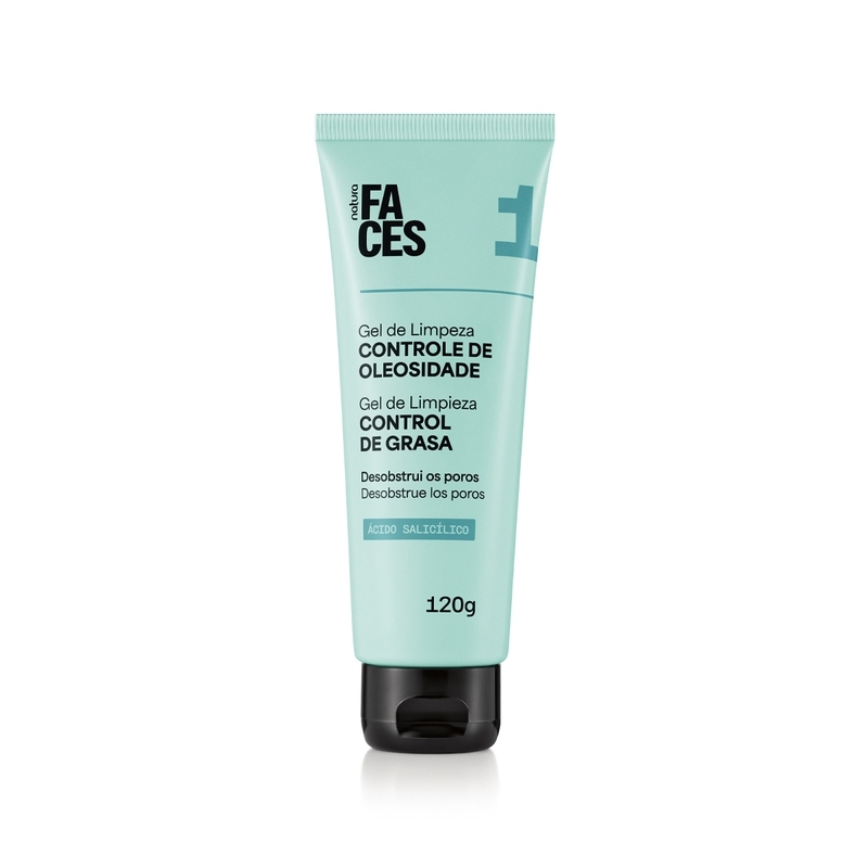 Gel de Limpeza para Controle de Oleosidade Faces 120g
