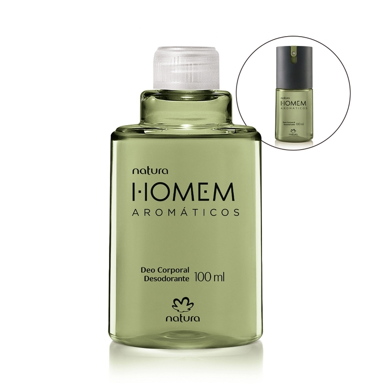 Refil Desodorante Corporal Natura Homem Aromáticos 100ml - 100 ml