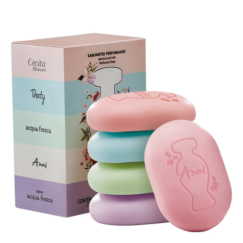 Sabonetes Perfumados Boticollection, 5Un X 80G - Dsc
