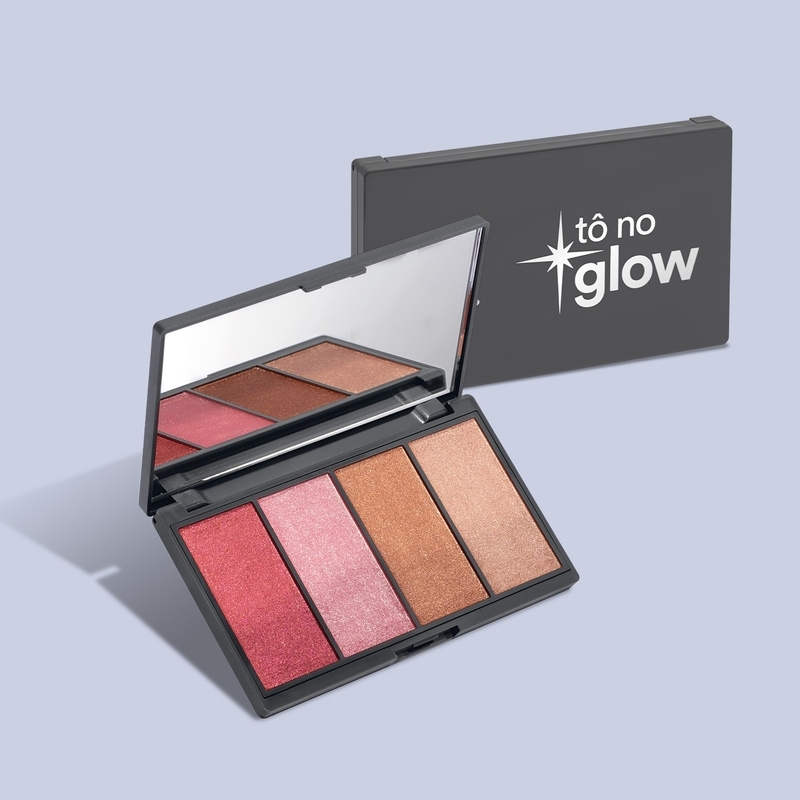 Paleta De Maquiagem Multifuncional Tô No Glow  14,2G