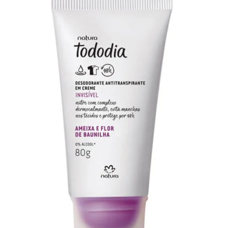Antitranspirante Creme Ameixa e Flor de Baunilha 80grs - foto 2