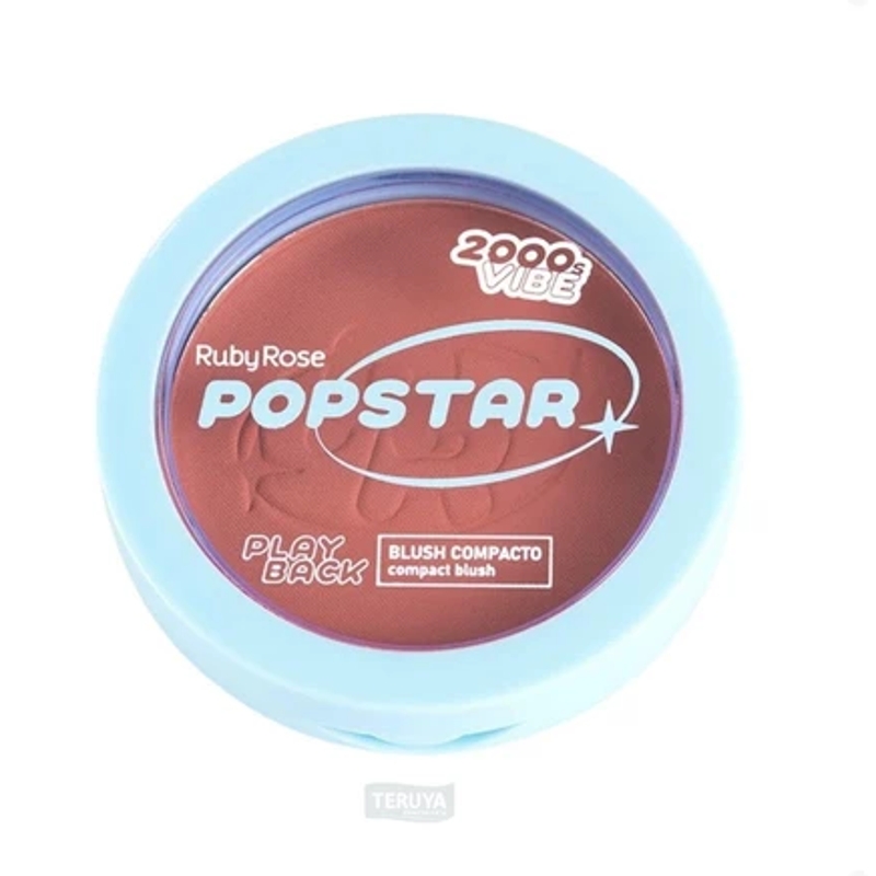POPSTAR PLAYBACK BLUSH COMPACTO EM PÓ SECRETS 5,8G