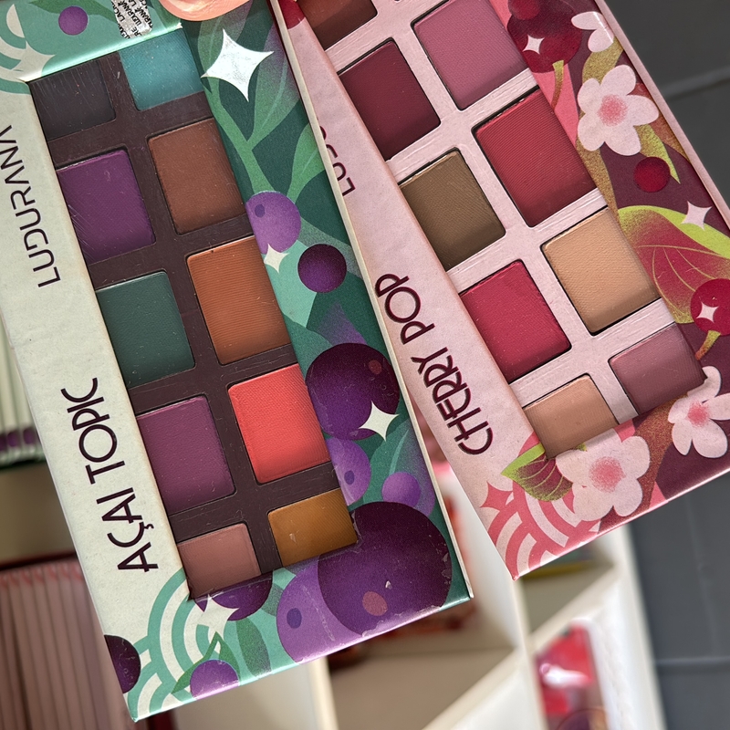Paleta de Sombra Ludurana 10 cores Cherry/Açai