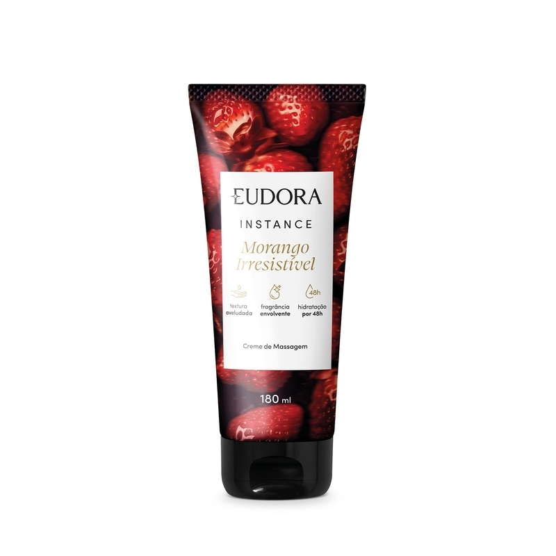 Creme de Massagem Instance Morango Irresistível 180ml