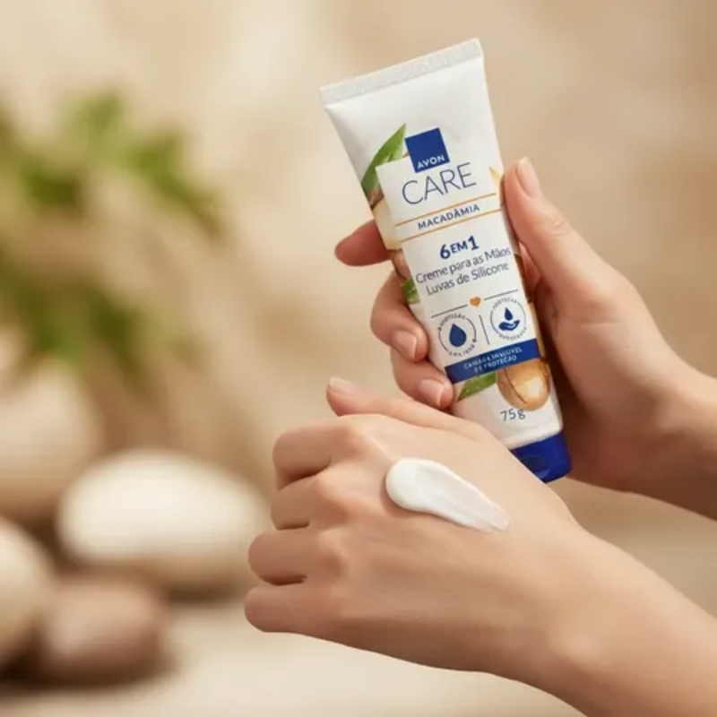 Avon Care Creme Desodorante para Mãos Silicone Macadamia 75g - foto 3