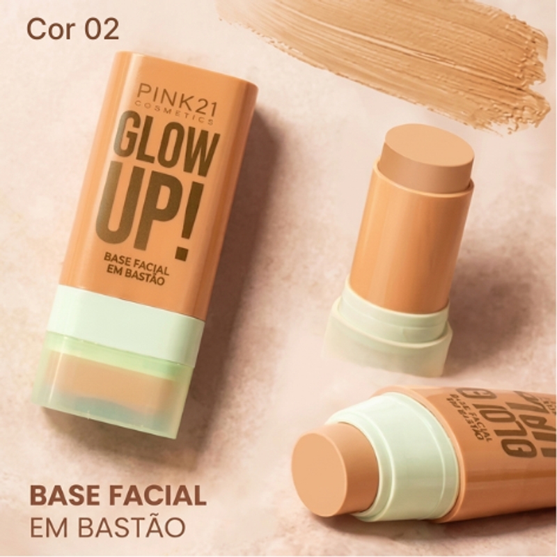 Glow Up Base Facial em bastão - Cor 02