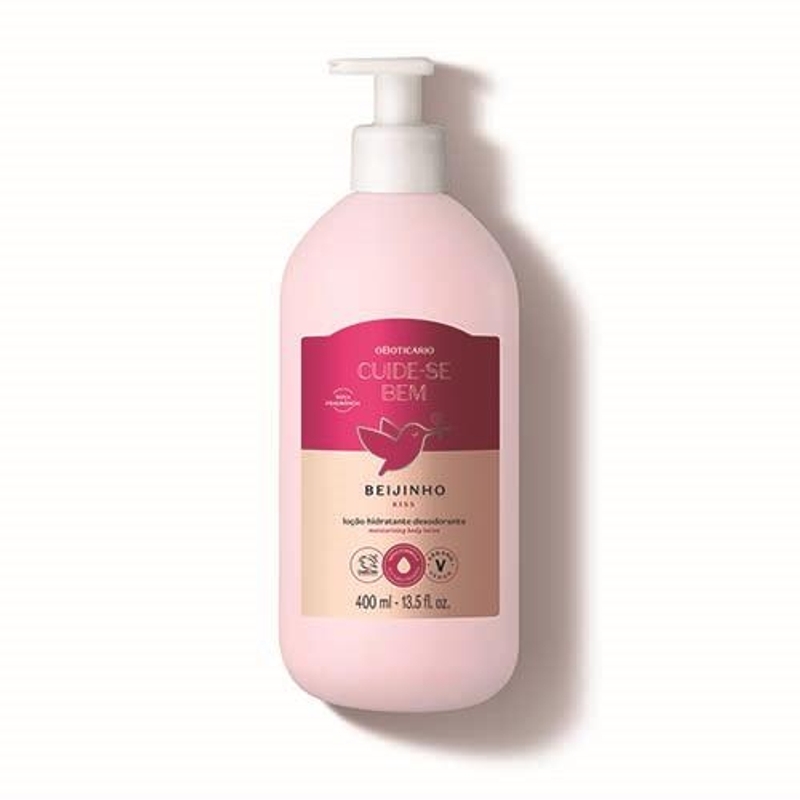 Loção Desodorante Hidratante Corporal Cuide-Se Bem Beijinho 400Ml