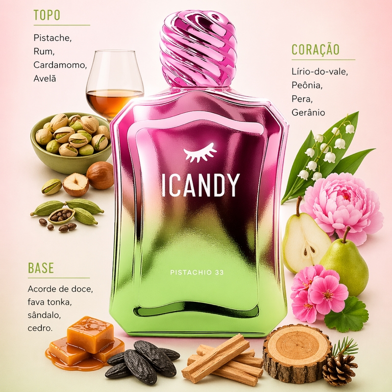 Colônia ICANDY PISTACHIO 33 100ML