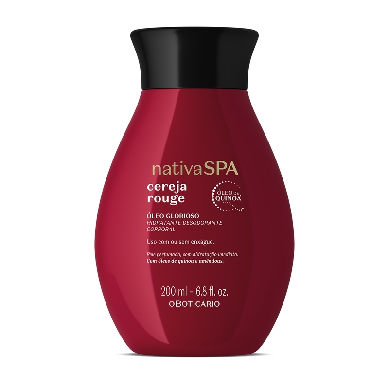 Óleo Glorioso Hidratante Desodorante Corporal Nativa Spa Cereja Rouge 200ml