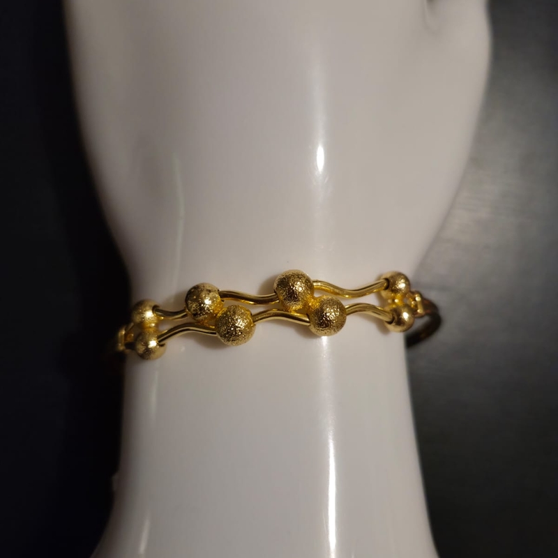 Bracelete Ouro 2 Filetes