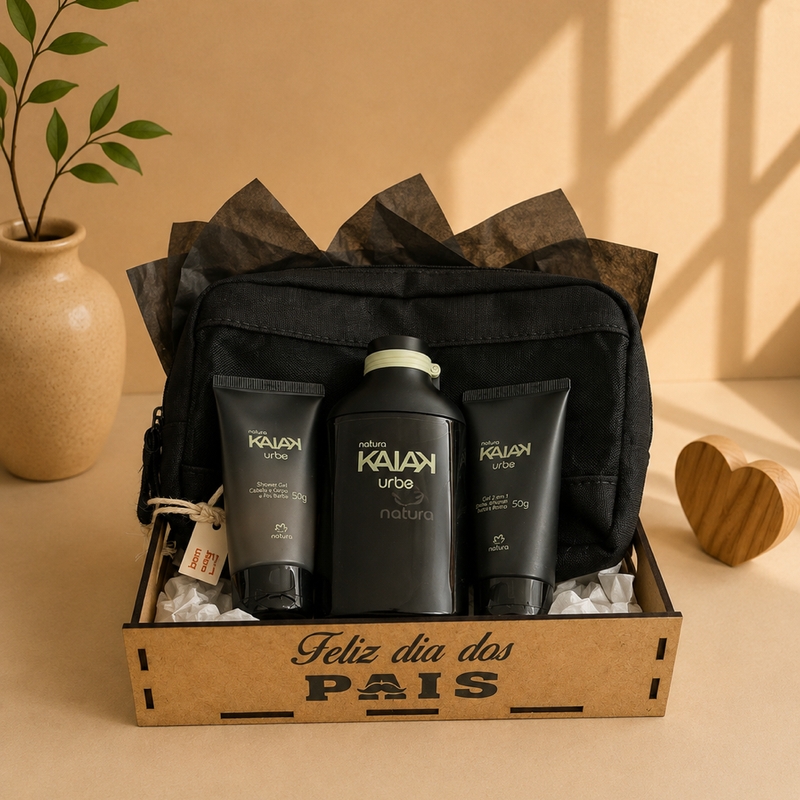 Kit Kaiak Urbe (Perfume 100ml, Sabonete Cabelo e Corpo e Gel Para Barbear)