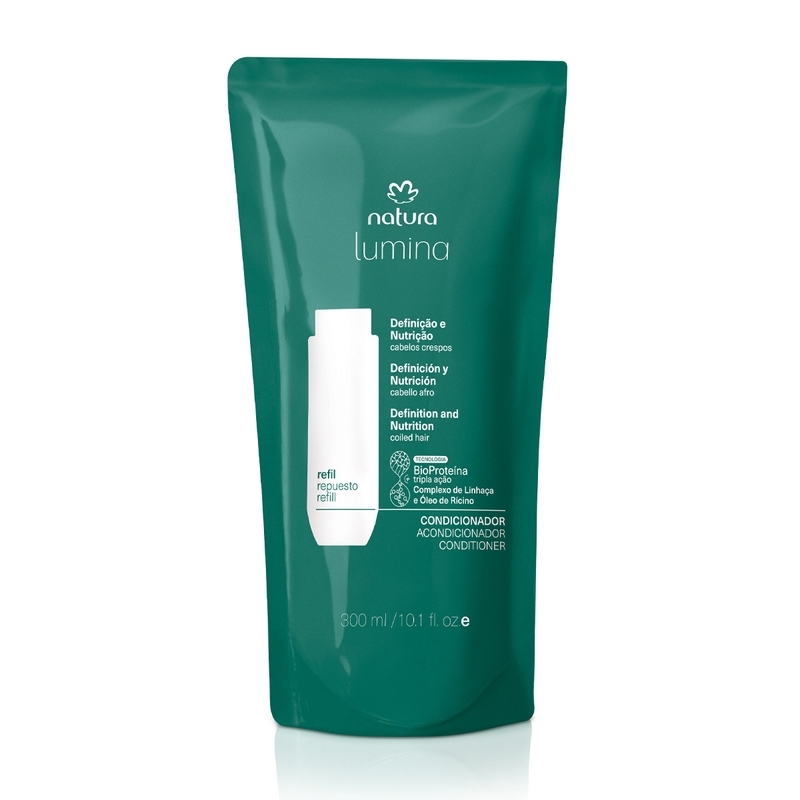 Refil Condicionador Nutrição Cabelos Crespos Lumina 300ml - 300 ml
