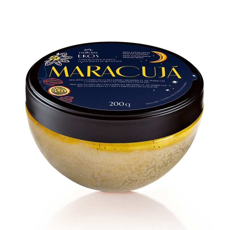 Duo esfoliante multicamadas para o corpo maracujá natureza dos sonhos