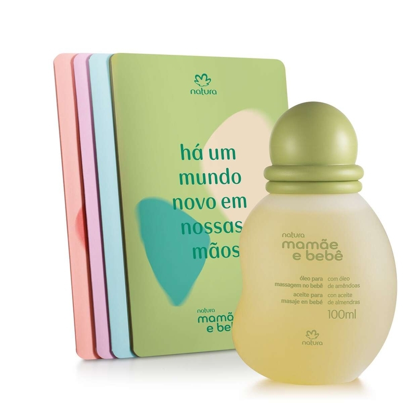 Óleo com Guias de Massagem no Bebê Mamãe e Bebê 100 ml