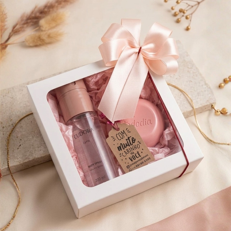 PRESENTE FEMININO BODY SPRAY EUDORA 100ml + SABONETE NATURA TODODIA - foto 4