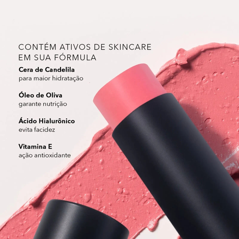Blush em Bastão Rosa Claro - Blush Stick Cloudy Pink Océane Edition 12g - foto 2